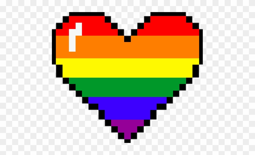 Heart Rainbow Rainbowheart Pixelated Pixelart Freetouse - Pixel Art Rainbow Heart #314151
