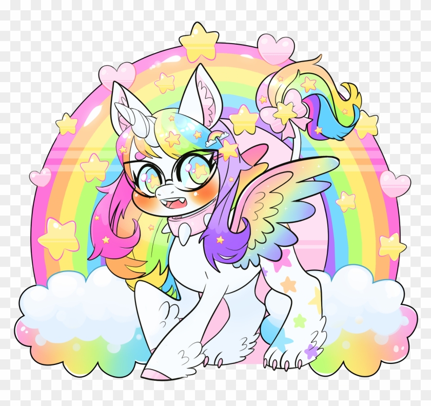 Pastel Rainbow Whimsy By Chanzajam - Mlp Oc Alicorn Baby #314213