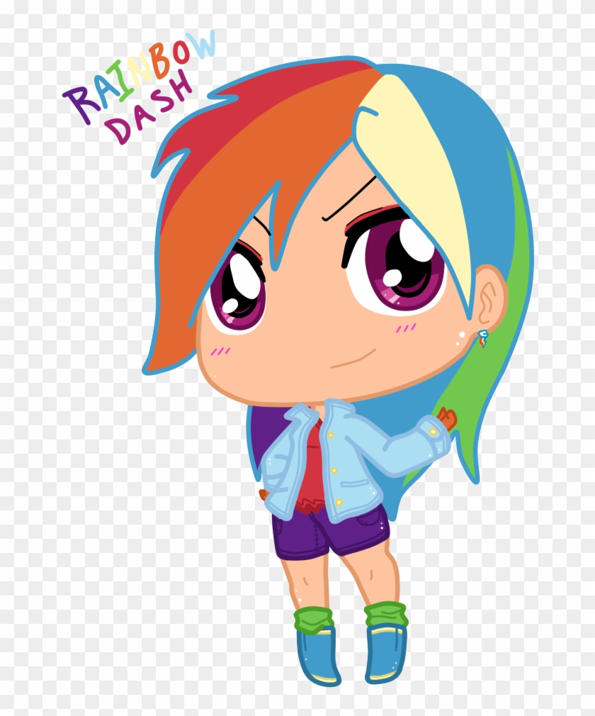 Chibi Human Rainbow Dash By Autumn-spice - Rainbow Dash Human Chibi #314220