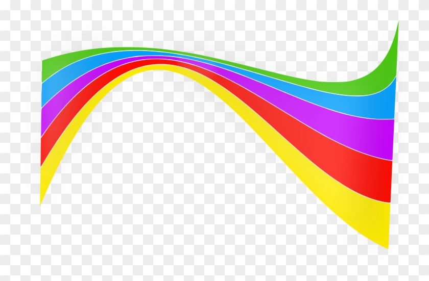 Free Shiny Rainbow Ribbon - Rainbow Ribbon Clipart #314227