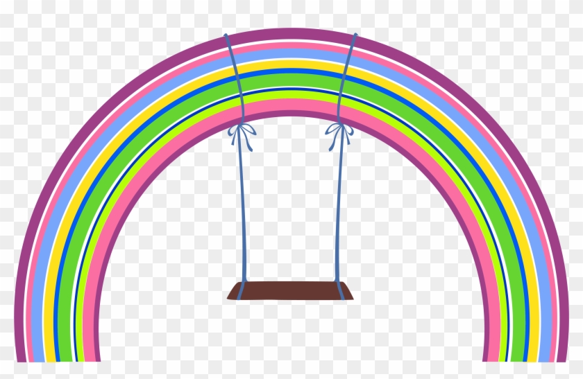 Rainbow With Swing Png Clipart - Png Swing Clipart #314243