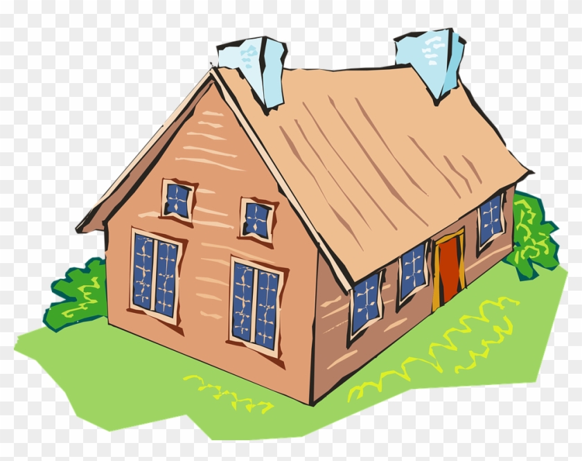 House With 2 Chimneys Clipart #314257