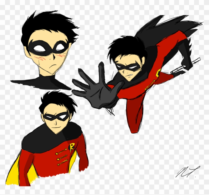 Robin Character Comic Sketch - Robin Comic White Background #314272