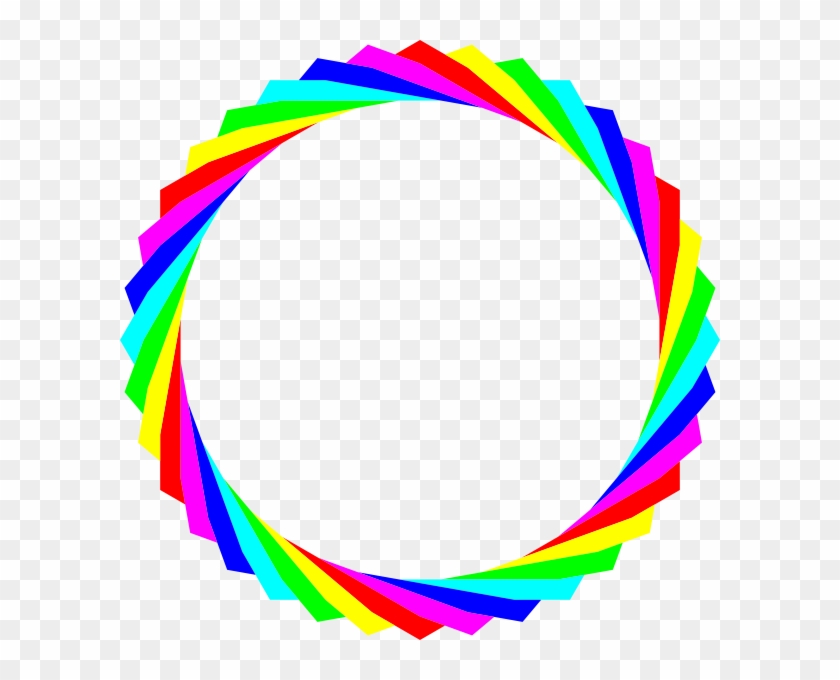 Hexagon Rainbow Circle Clip Art At Clker Rainbow Circle - Rainbow Circle Clipart #314277