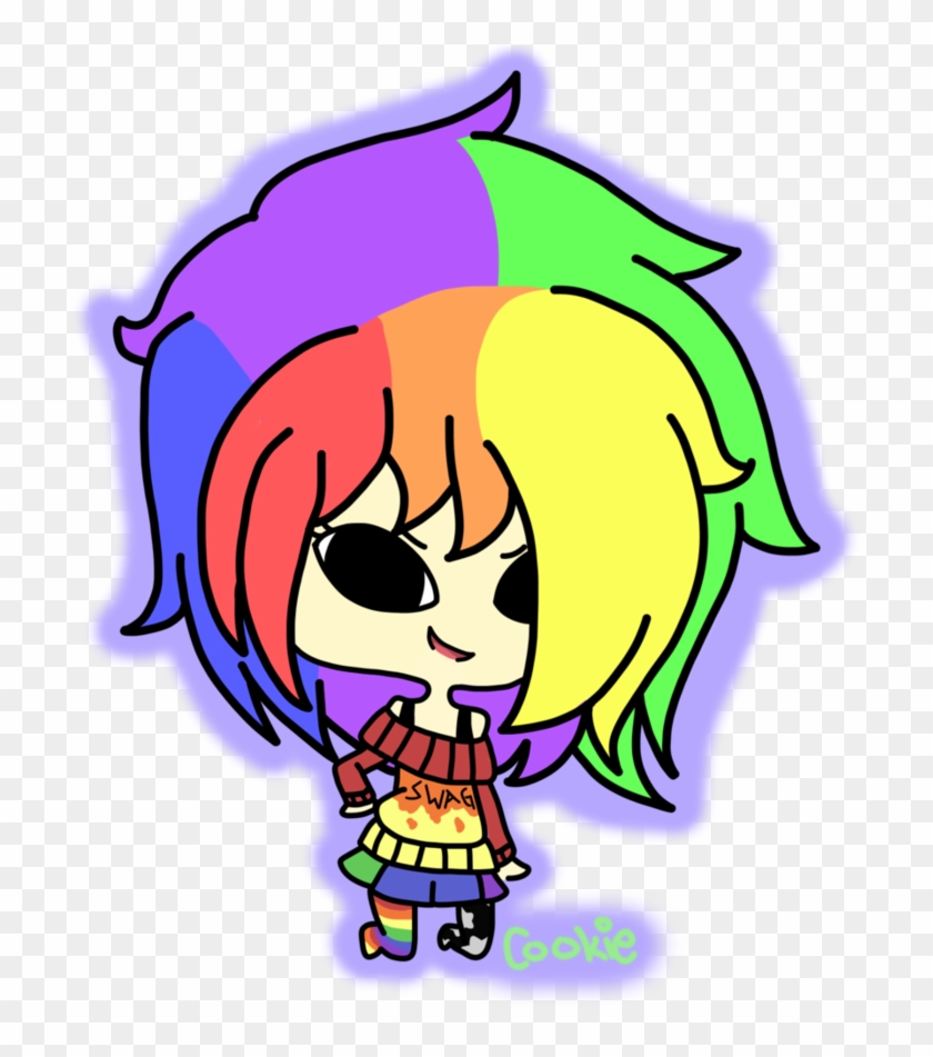 Rainbow Funky Swag By Pastel Cookie Chuu - Cartoon #314299