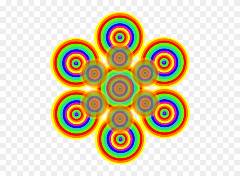 Aiflowers 6 Clip Art - Psychedelic Flower 1 25 Magnet Hippie #314325