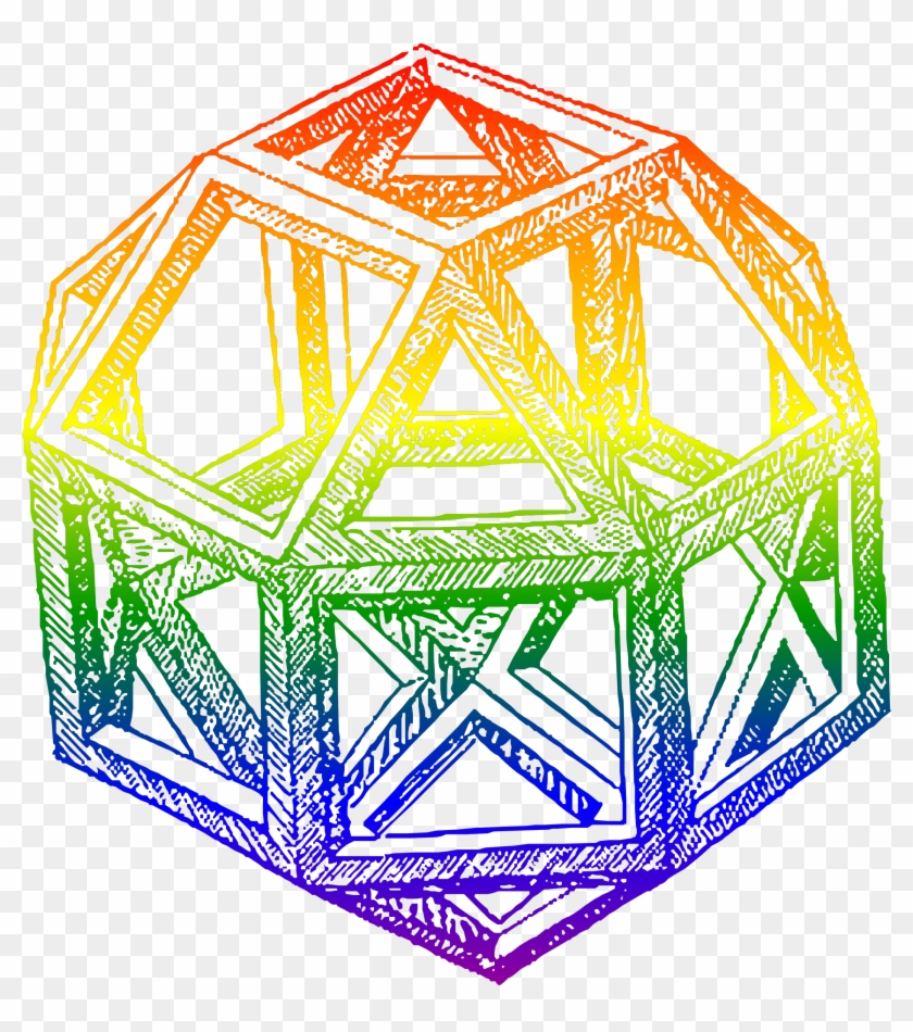 By Leonardo Da Vinci, In A Blend Of Rainbow Colors - Did Da Vinci Contribute To Mathematics #314370