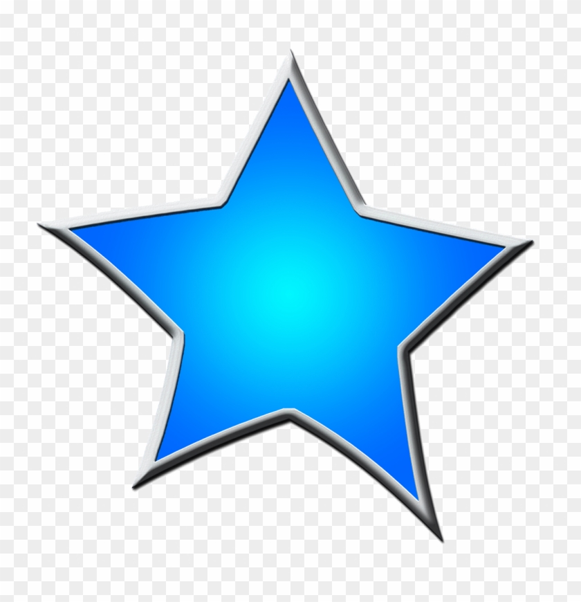 Framed Blue Star Clipart - Alt Attribute #314387