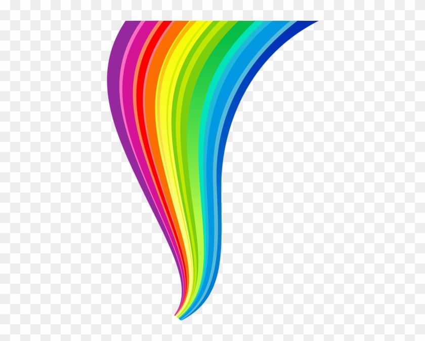 Rainbow Line Transparent Clipart - Rainbow Png #314403