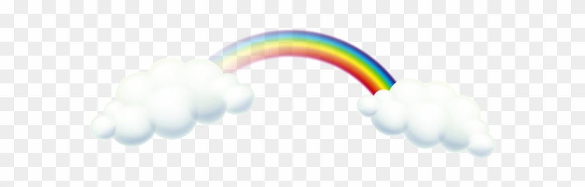 Rainbow And Clouds Png Clip Art Image - Circle #314433
