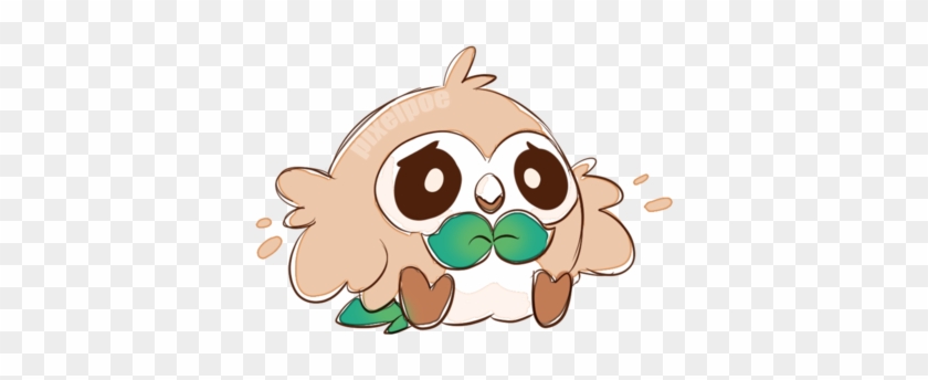 Rowlet Doodle By Pixelpoe - Decidueye Chibi #314446