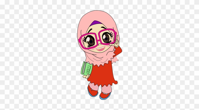 The Name Of This Doodle Is Bunga - Gambar Muslimah Anime Imut #314459