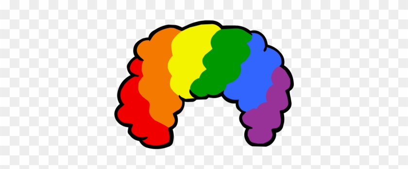 Rainbow Afro Colorful Png Png Images - Wig Photo Booth Props #314483
