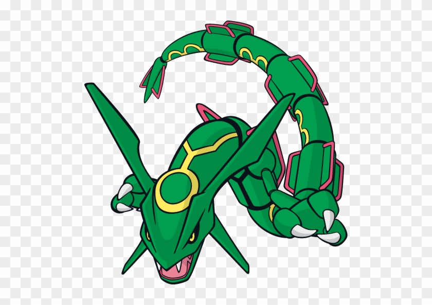 Shiny mega rayquaza render transparent background PNG clipart