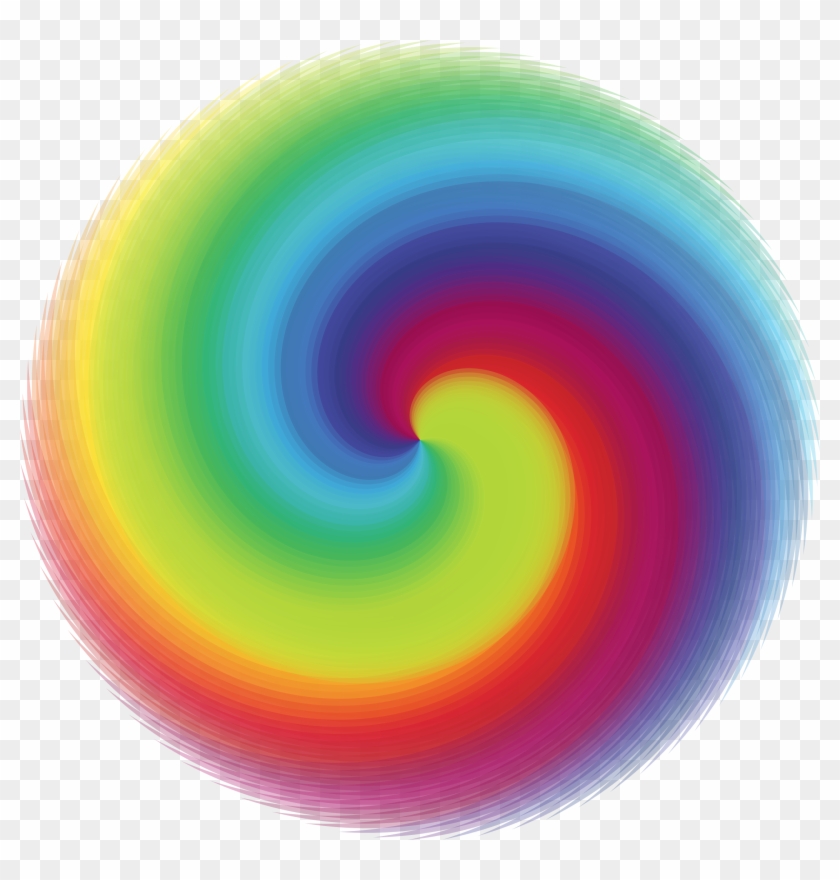Rainbow - Rainbow Swirl Circle #314572