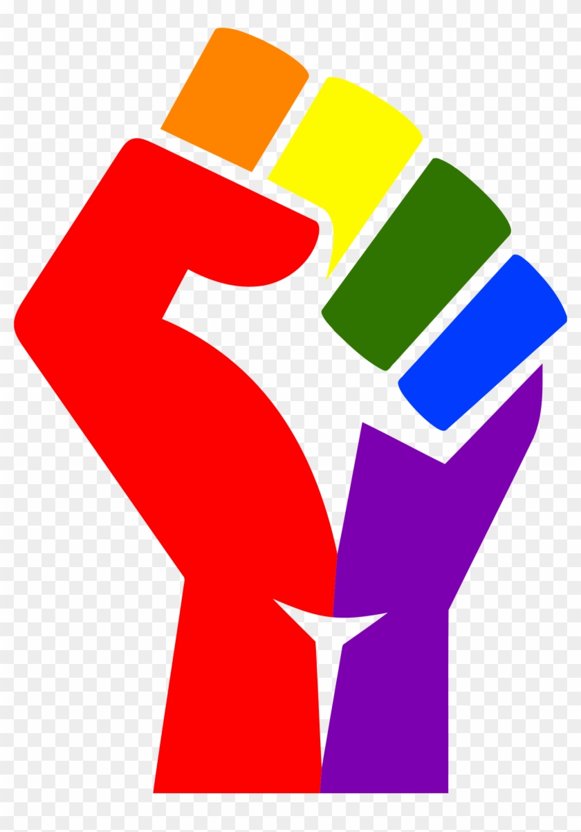 Medium Image - Rainbow Fist Png #314559