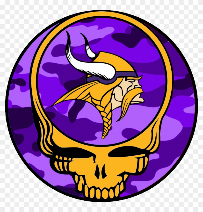 Grateful Dead Logo Purple Camo Yellow Skull Image - Yellow And Purple Logo #314581