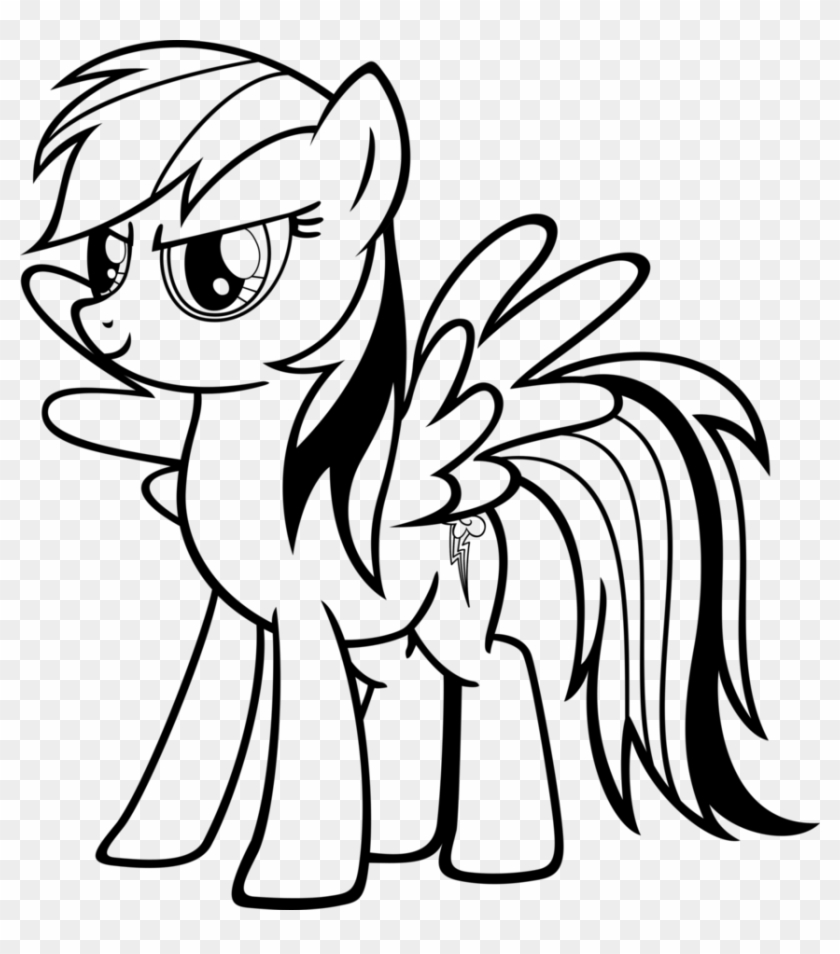 Image   Rainbow Dash My Little Pony Coloring Pages   Free ...