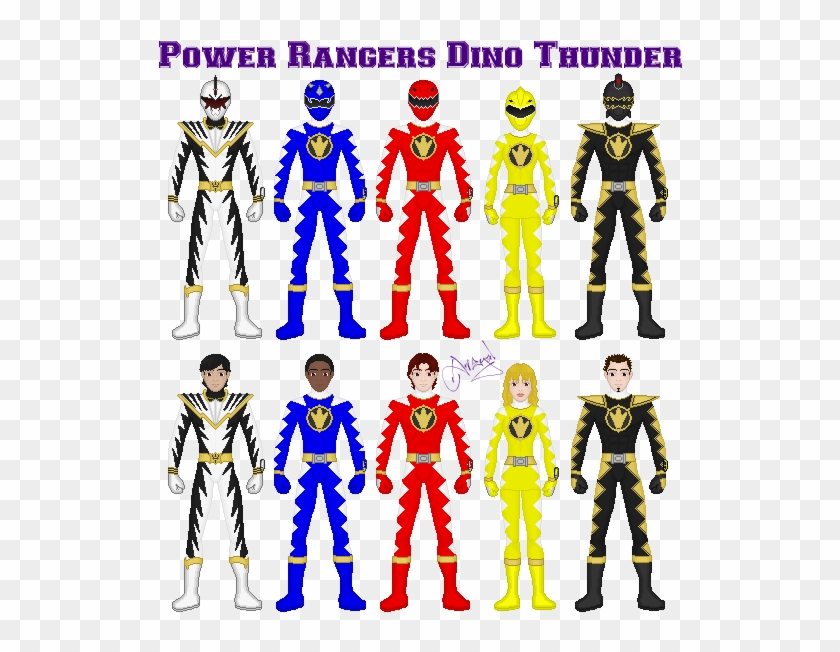 Power Rangers Dino Thunder By Ameyal - Power Rangers Dino Thunder Cartoon #314597