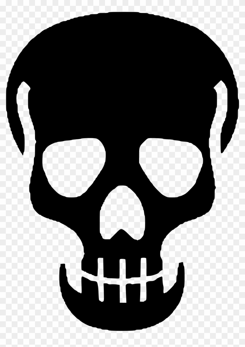 File - Black Skull Png #314632