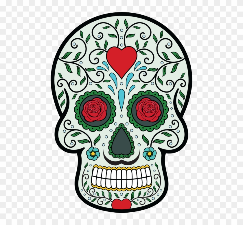 Tete De Mort Mexicaine - Tete De Mort Mexicaine Dessin Couleur #314652