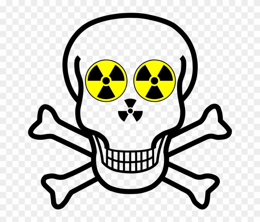 Free Nuclear Warning Skull - Skull And Crossbones Throw Blanket #314703