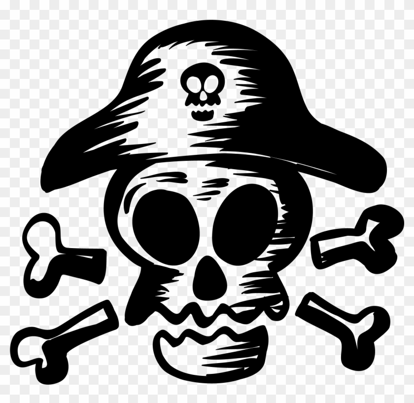 Skull Pirate Png - Treasure Map Symbols #314804