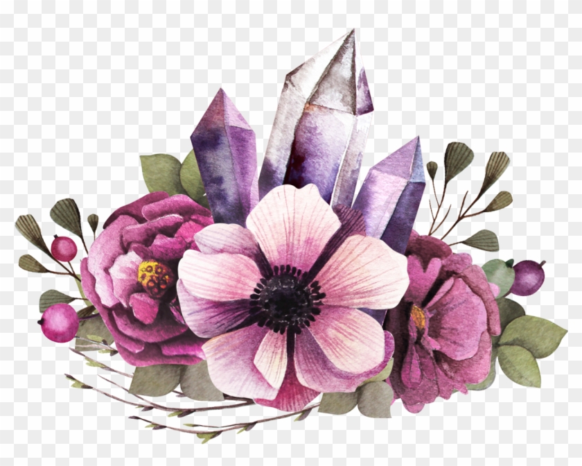 Floral Design Flower Watercolor Painting Clip Art - Clip Art #314848