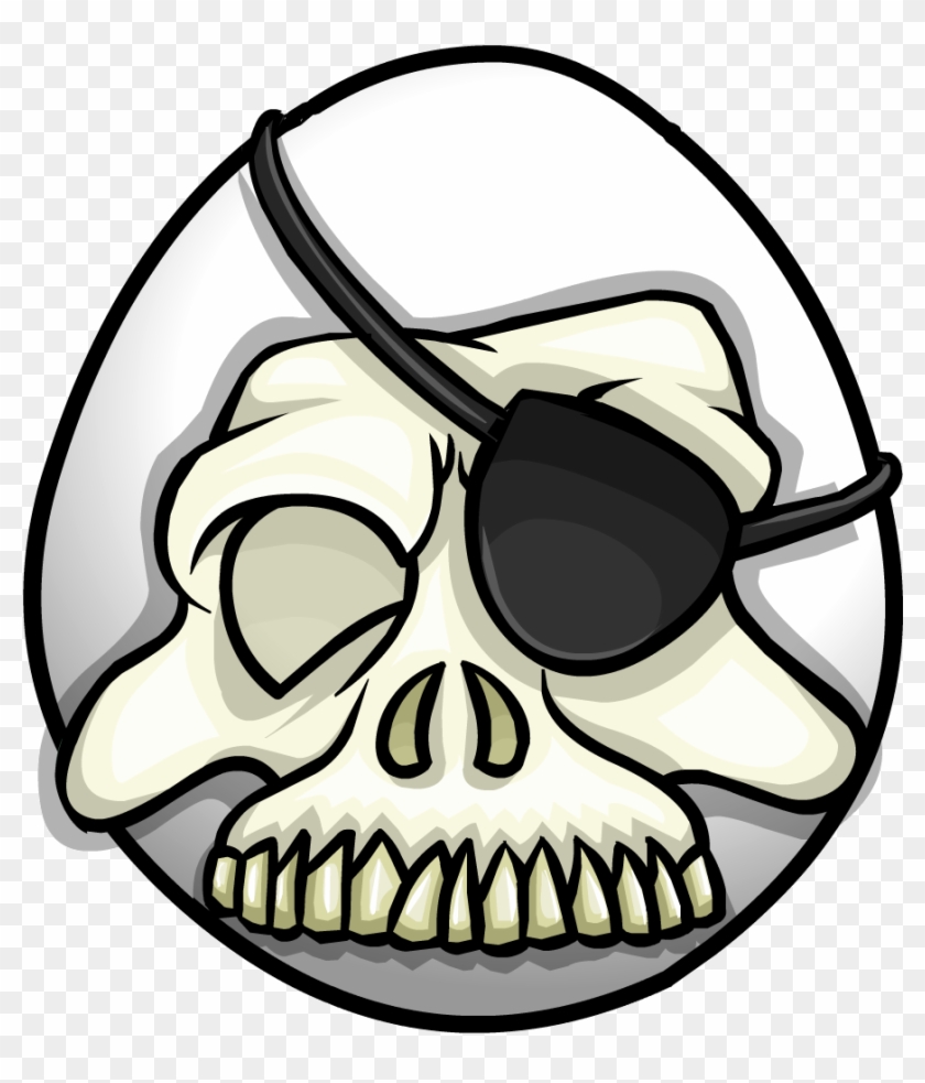 Skull Mask - Club Penguin Pirate Mask #314847