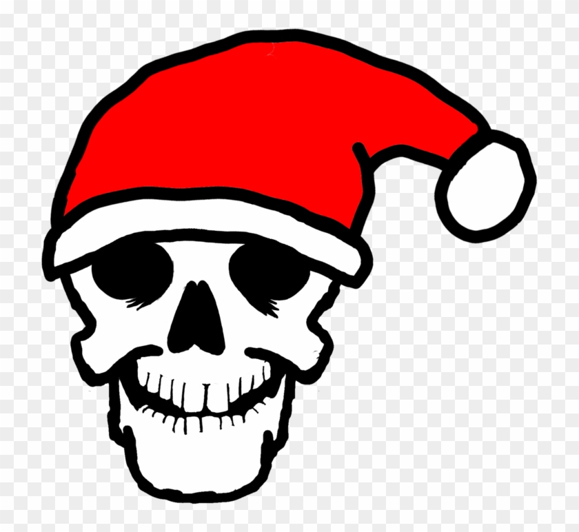 Santa Hat Skull By Pyrotay Santa Hat Skull By Pyrotay - Skull With Santa Hat #314915