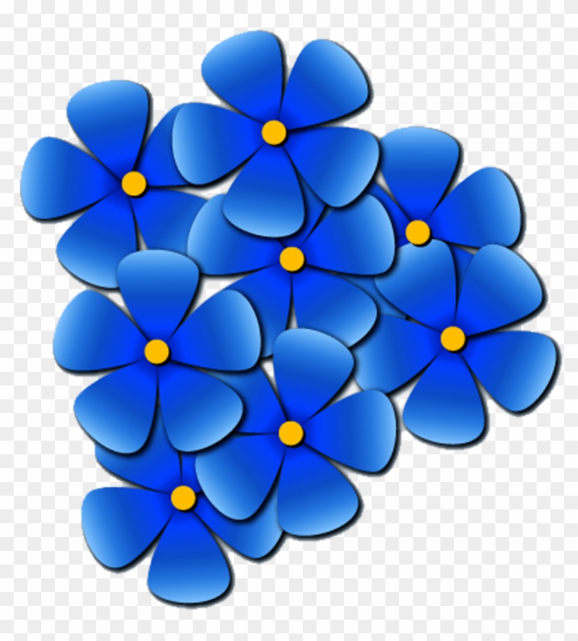 Blue Forget Me Not Flower Clipart - Clip Art #314977