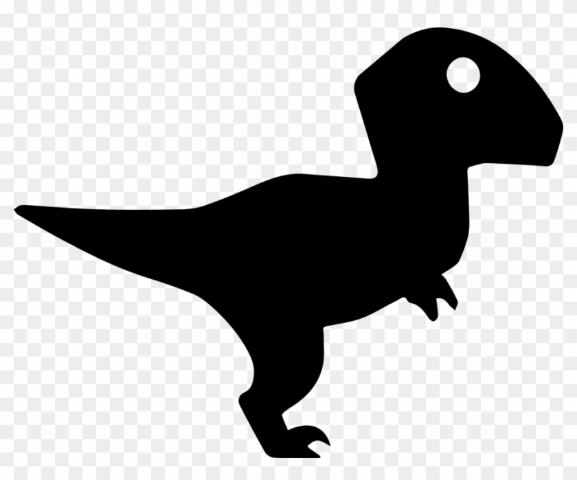 Velociraptor Clipart Silhouette - Velociraptor Silhouette #314981