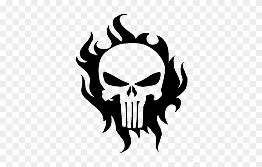 Punisher T-shirt Decal Human Skull Symbolism Clip Art - Punisher Skull #314990