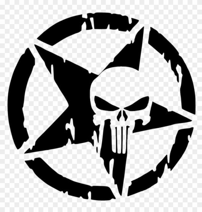 Punisher Png Image Background - Sticker Jeep #315015