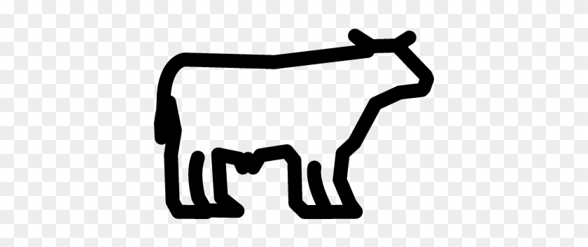 Cow Silhouette Â‹† Free Vectors, Logos, Icons And Photos - Silueta De Una Vaca #315013