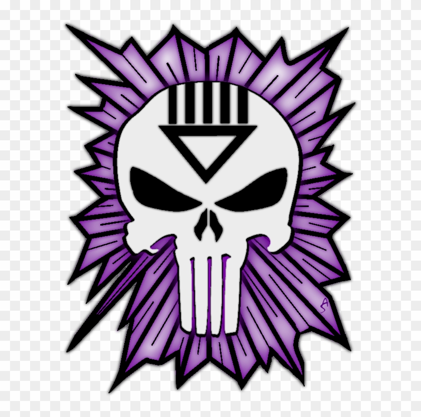 Black Lantern Punisher By Bornanimefreak - Purple & Gold Punisher #315016