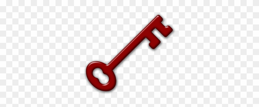 Skeleton Key Icon Clipart - Key Icon Png Red #315092