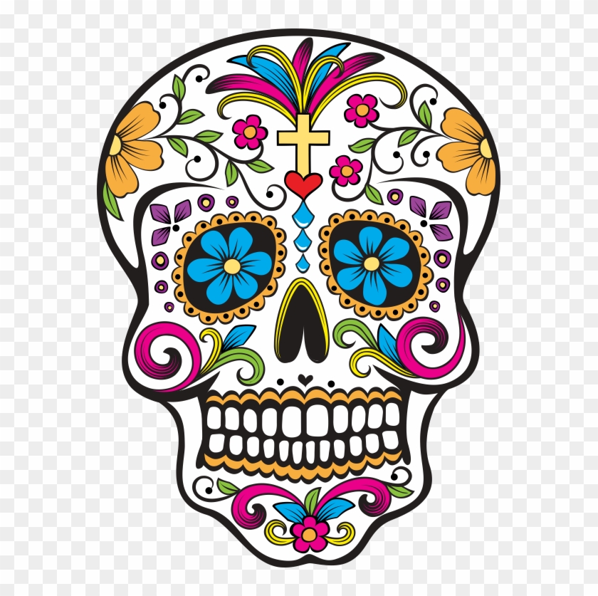 Estampa Para Camiseta Caveira Mexicana - Day Of The Dead Sugar Skulls #315101