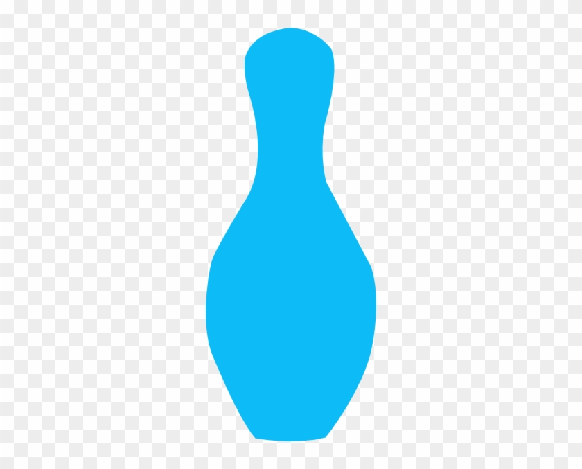 Aqua Bowling Pin Clip Art At Clker - User Logo Blue Png #315204