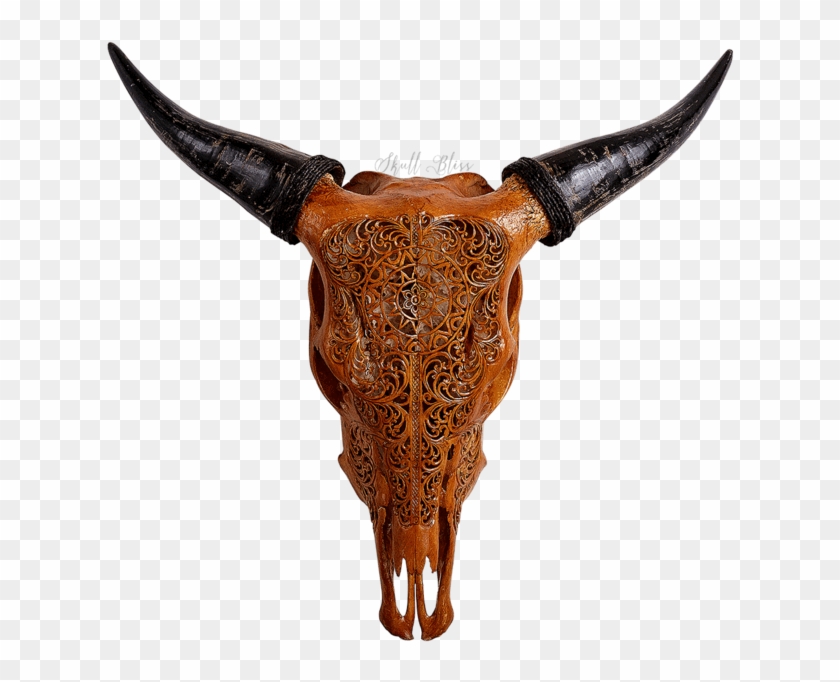 Carved Cow Skull - Carved Cow Skull #315247