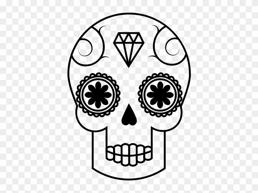 Calavera Rubber Stamp - Rubber Stamp #315279