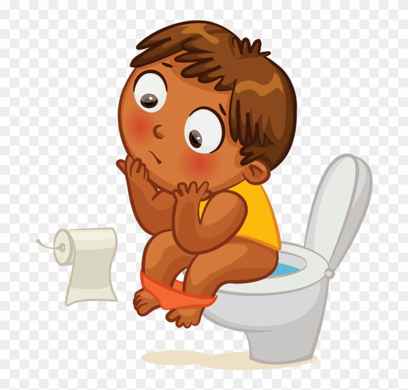 Clip Art Boy On Toilet Kid Potty Clock Time Pinterest - Using Toilet Clipart #315363