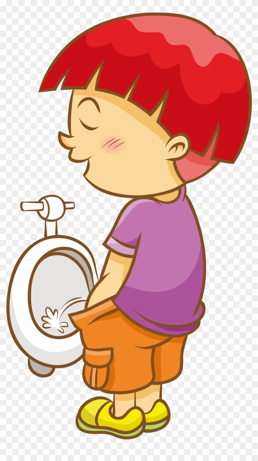 The Boy On The Toilet - Morning Activities Clipart #315388