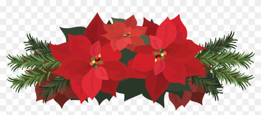This Is A Sticker Of A Poinsettia Flower - Poinsettia #315468