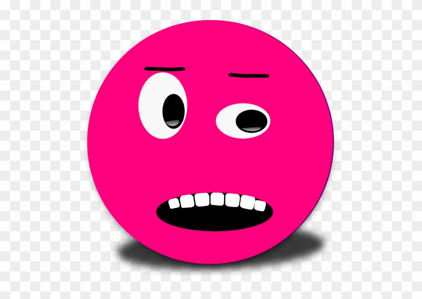 Cautious Face Clipart - Blue Smiley Face #315621