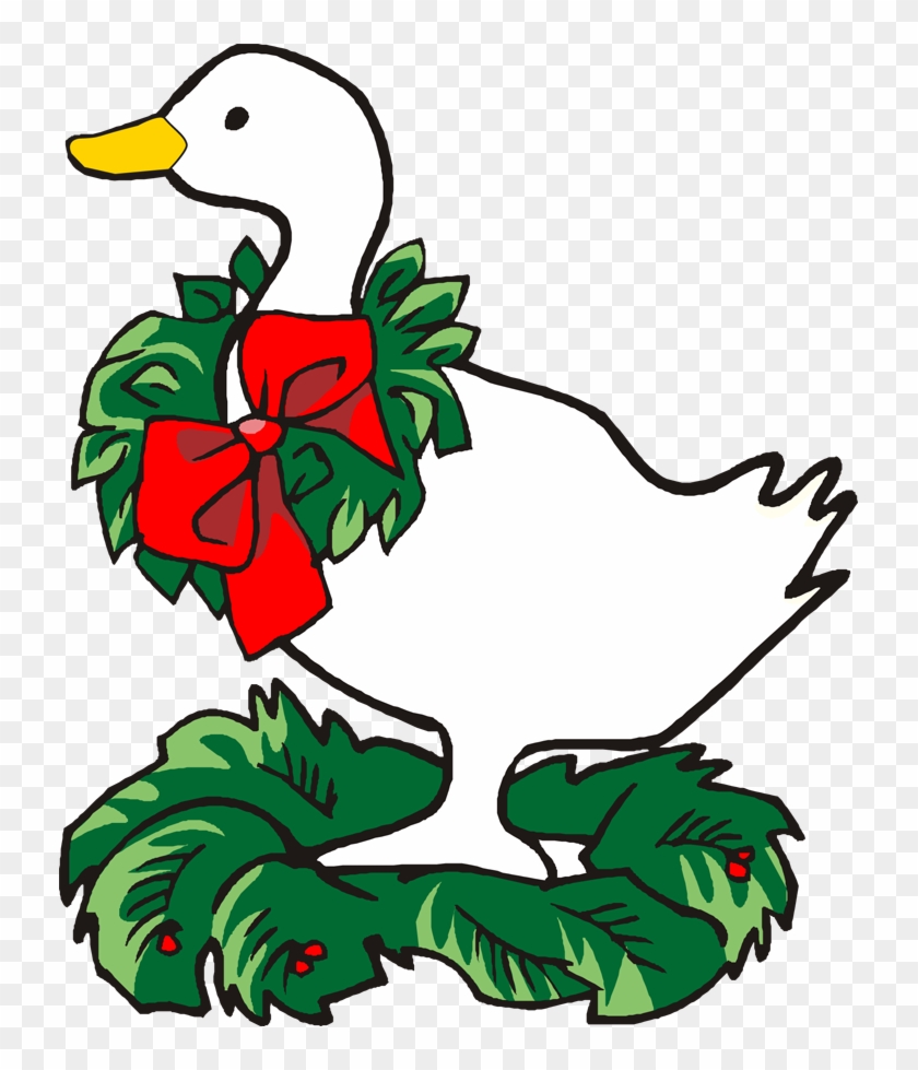 Clipart Christmas Goose - Geese A Laying Clip Art #315651