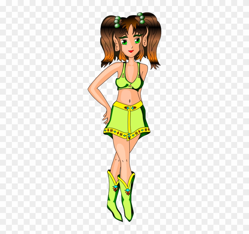 Drakoon Elf Green Clipart - Cartoon #315695