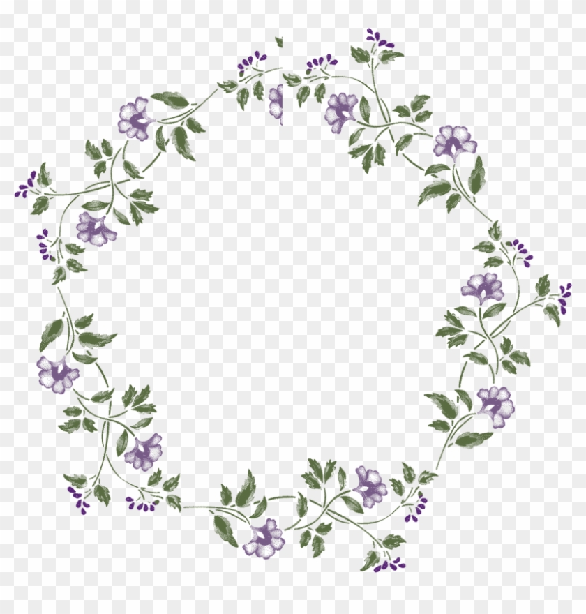 Flower Round Frame Png - Flower Frame Round Png #315900