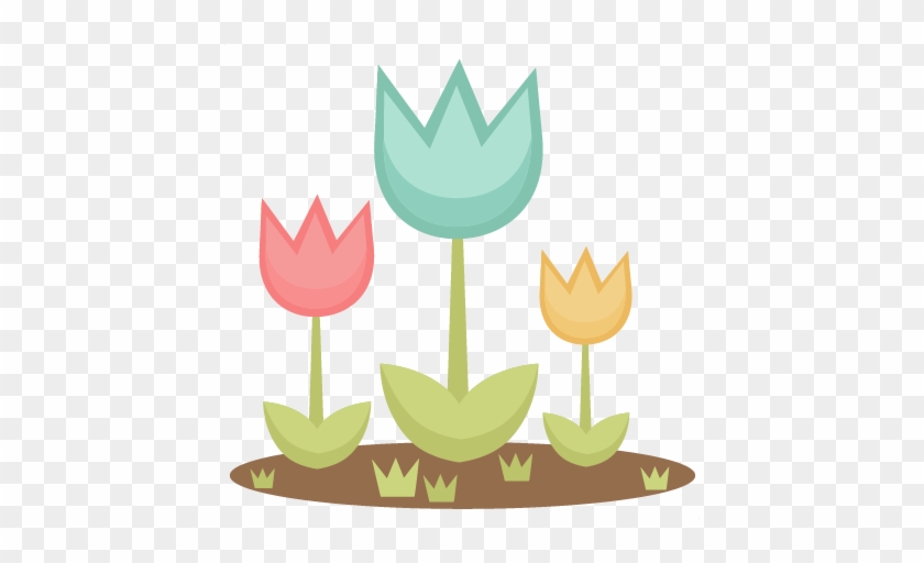 Daily Freebie Miss Kate Cuttables Spring Tulips Svg - Scalable Vector Graphics #315931