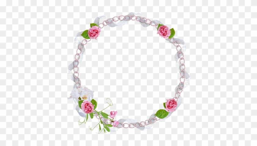 Pink Flower Frame Png Flower Circle Frame Png - Circle Flower Frame Png #315947